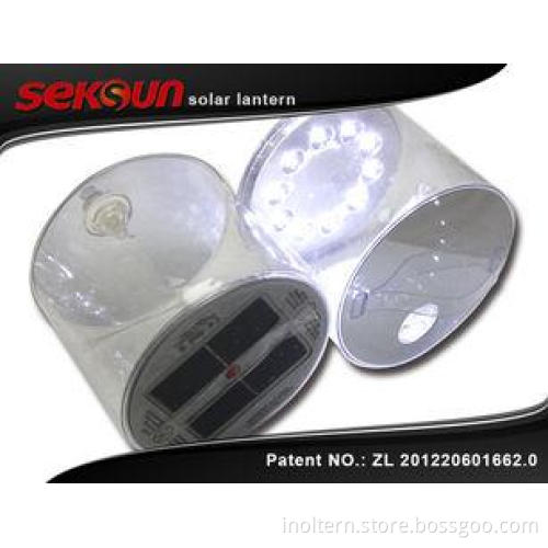 Self - Charge Hurricane Gas Filled LED Solar Lantern With L